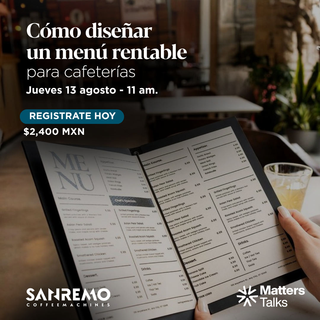 Masterclass Cómo diseñar un menú rentable